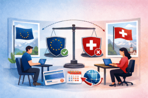 Zuständigkeit der Sozialversicherung bei grenzüberschreitender Telearbeit (EU/EFTA)